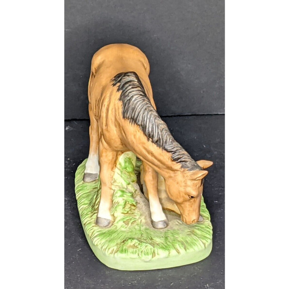 Vintage Horse Mare and Foal Colt Figurine Homco Porcelan #1442 - Picture 3 of 7